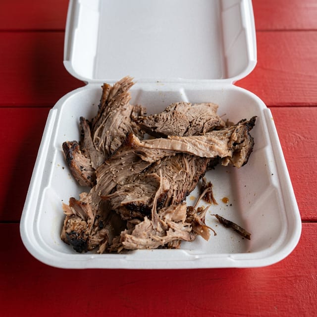 Brisket Plate with One Side.