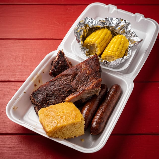 Two Meat, Two Sides & Cornbread.